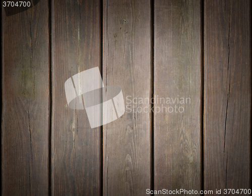 Image of Weathered wooden plank background with dark edges