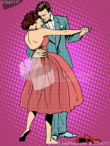 Image of Wedding dance lovers man and woman