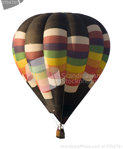 Image of Hot-air Balloon Floating Against White