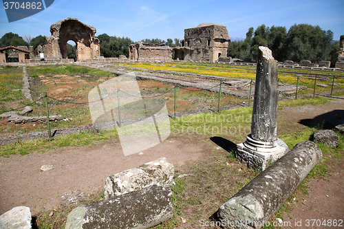 Image of Ancient ruins of Villa Adriana ( The Hadrian\'s Villa ), Piazza d