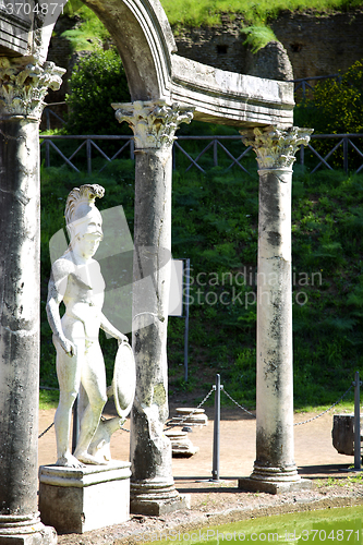 Image of Ancient ruins of Villa Adriana ( The Hadrian\'s Villa ), Canopo, 