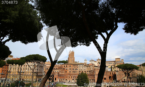 Image of Trajan\'s Market (Mercati Traianei) in Rome, Italy