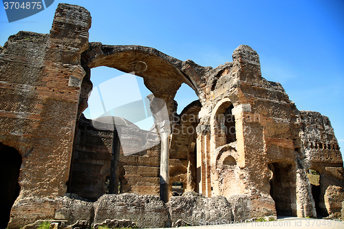 Image of Ancient ruins of Villa Adriana ( The Hadrian\'s Villa ), Cryptopo
