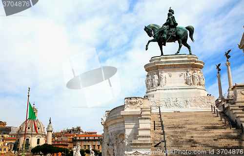 Image of view of panorama Rome, Italy