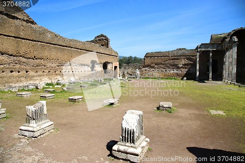 Image of Ancient ruins of Villa Adriana ( The Hadrian\'s Villa ), Building