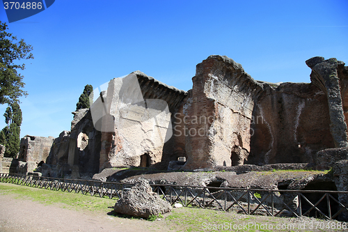 Image of Ancient ruins of Villa Adriana ( The Hadrian\'s Villa ), Cryptopo