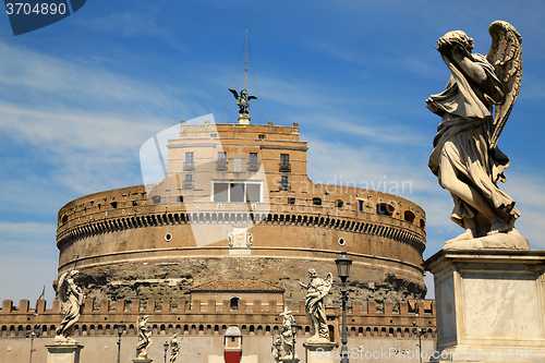 Image of Castel Sant\' Angelo in Rome, Italy 