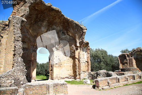 Image of Ancient ruins of Villa Adriana ( The Hadrian\'s Villa ), Piazza d