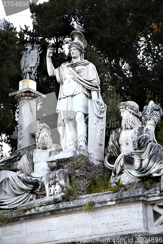 Image of Fountain of Dea di Roma in Roma, Italy