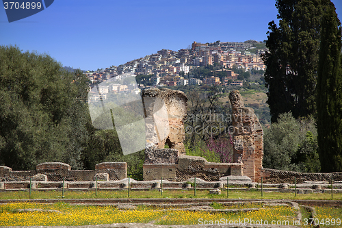 Image of Ancient ruins of Villa Adriana ( The Hadrian\'s Villa ), Piazza d