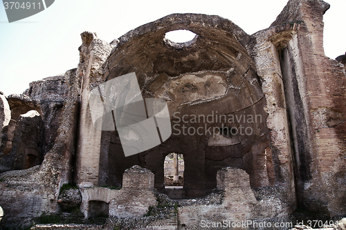 Image of Ancient ruins of Villa Adriana ( The Hadrian\'s Villa ), Cryptopo