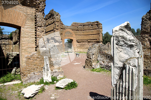 Image of Ancient ruins of Villa Adriana ( The Hadrian\'s Villa ), Ninfeo P