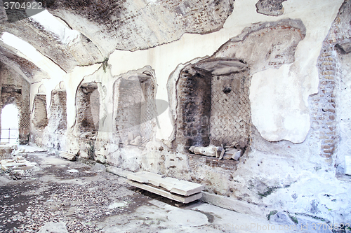 Image of Ancient ruins of Villa Adriana ( The Hadrian\'s Villa ), Tivoli, 