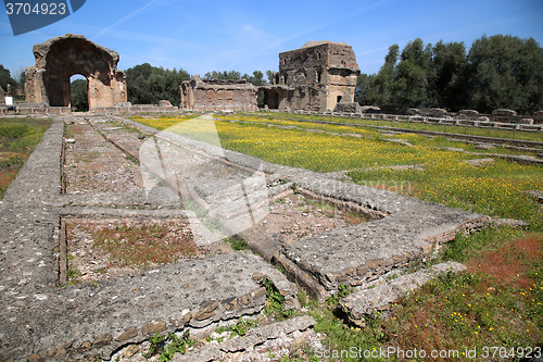 Image of Ancient ruins of Villa Adriana ( The Hadrian\'s Villa ), Piazza d