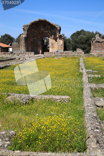 Image of Ancient ruins of Villa Adriana ( The Hadrian\'s Villa ), Piazza d