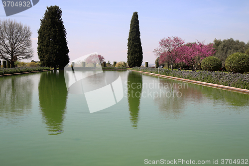 Image of Ancient ruins of Villa Adriana ( The Hadrian\'s Villa ), Pecile, 