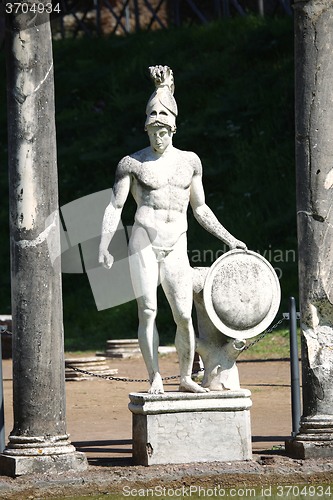 Image of Ancient ruins of Villa Adriana ( The Hadrian\'s Villa ), Canopo, 