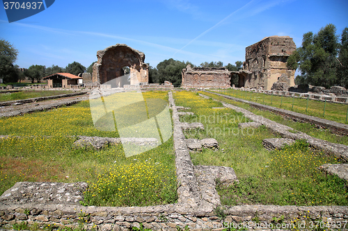 Image of Ancient ruins of Villa Adriana ( The Hadrian\'s Villa ), Piazza d