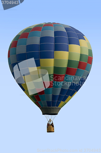 Image of Hot Air Balloon Against Blue Sky