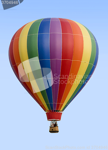 Image of Hot Air Balloon Against Blue Sky