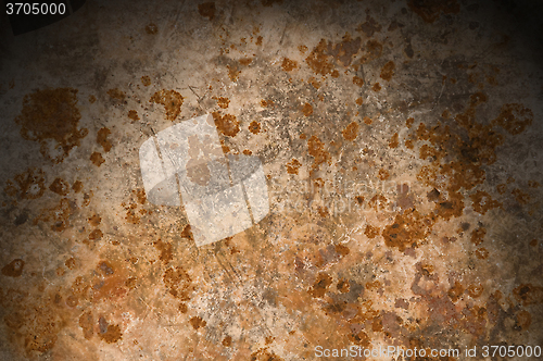 Image of Metal background with rusty corrosion
