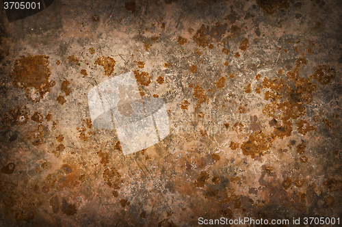 Image of Metal background with rusty corrosion