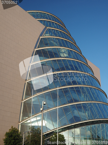 Image of  modern architecture new glass curved angled  Convention Center 