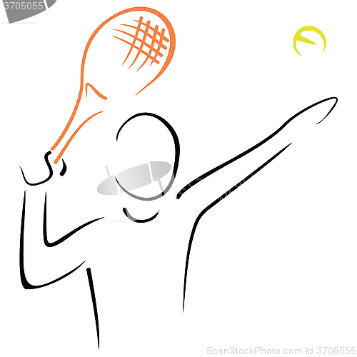 Image of Tennis serve