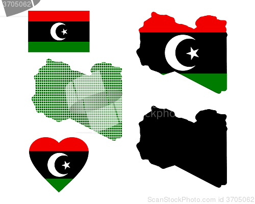 Image of map of Libya