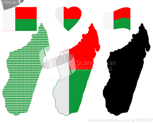 Image of map of Madagascar