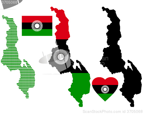 Image of map of Malawi