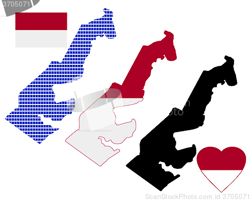 Image of map of Monaco