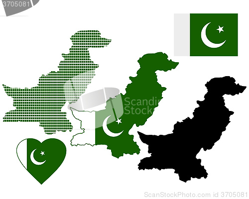 Image of map of Pakistan