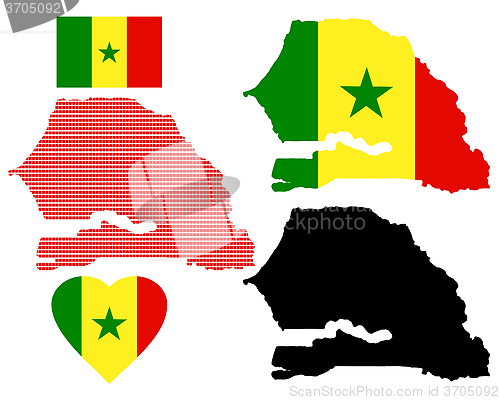 Image of map of Senegal