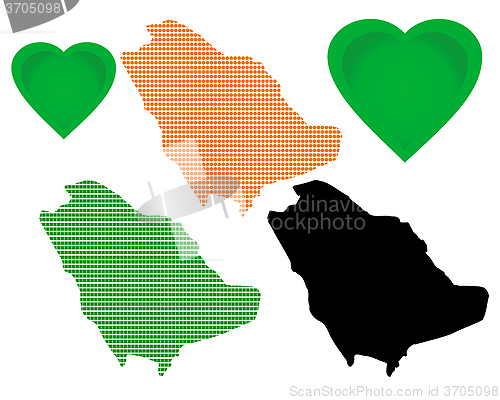 Image of map of Saudi Arabia