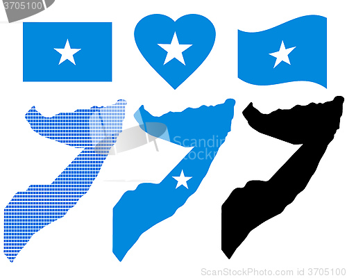 Image of map of Somalia Islands