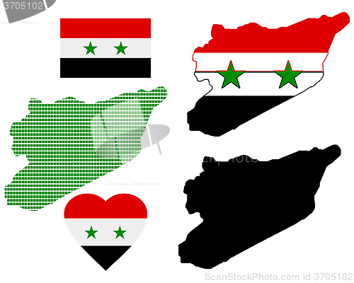 Image of map of Syria