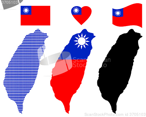 Image of map of Taiwan