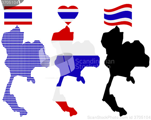 Image of map of Thailand