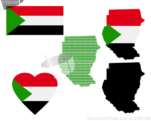 Image of Map of the Republic of Sudan