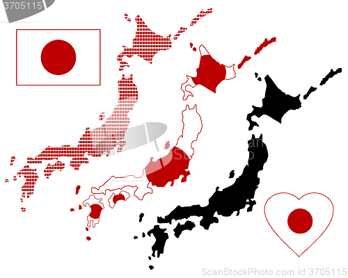Image of map of Japan
