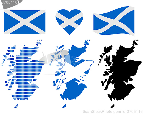 Image of map of Scotland