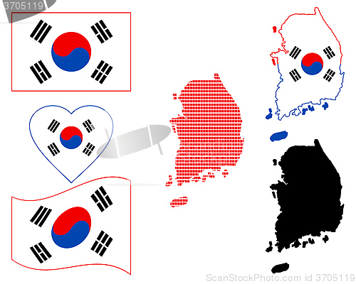Image of Map of South Korea