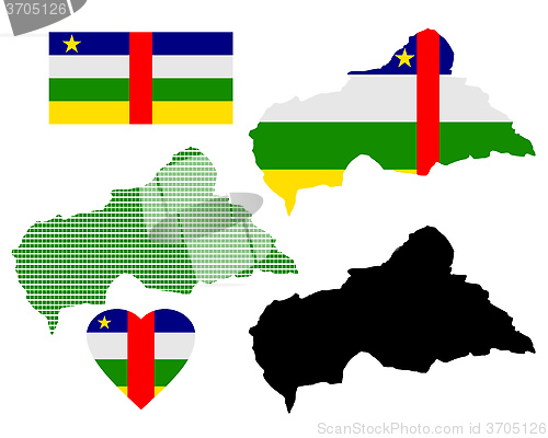 Image of Map of the Republic of the Central African Republic