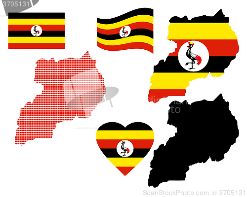 Image of Uganda map
