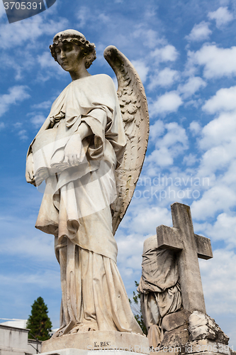 Image of Old cemetery statue