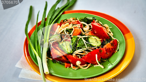 Image of Fresh salad with tomatoes