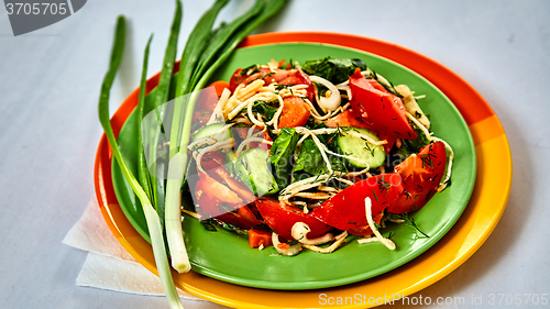 Image of Fresh salad with tomatoes