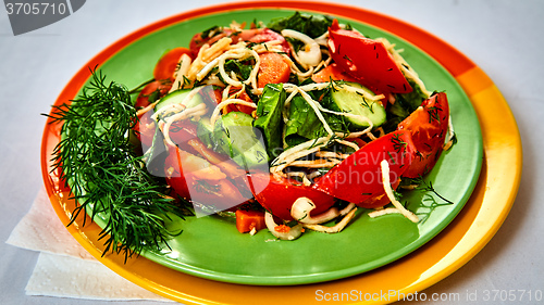 Image of Fresh salad with tomatoes