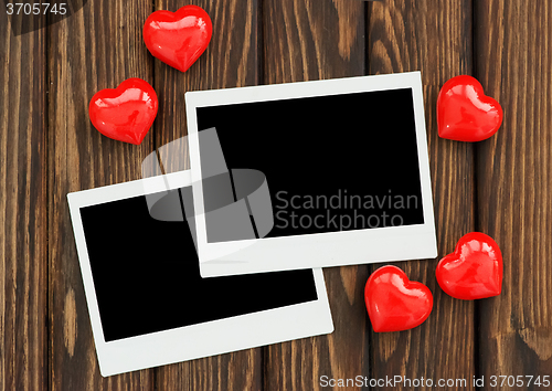 Image of photo and red hearts